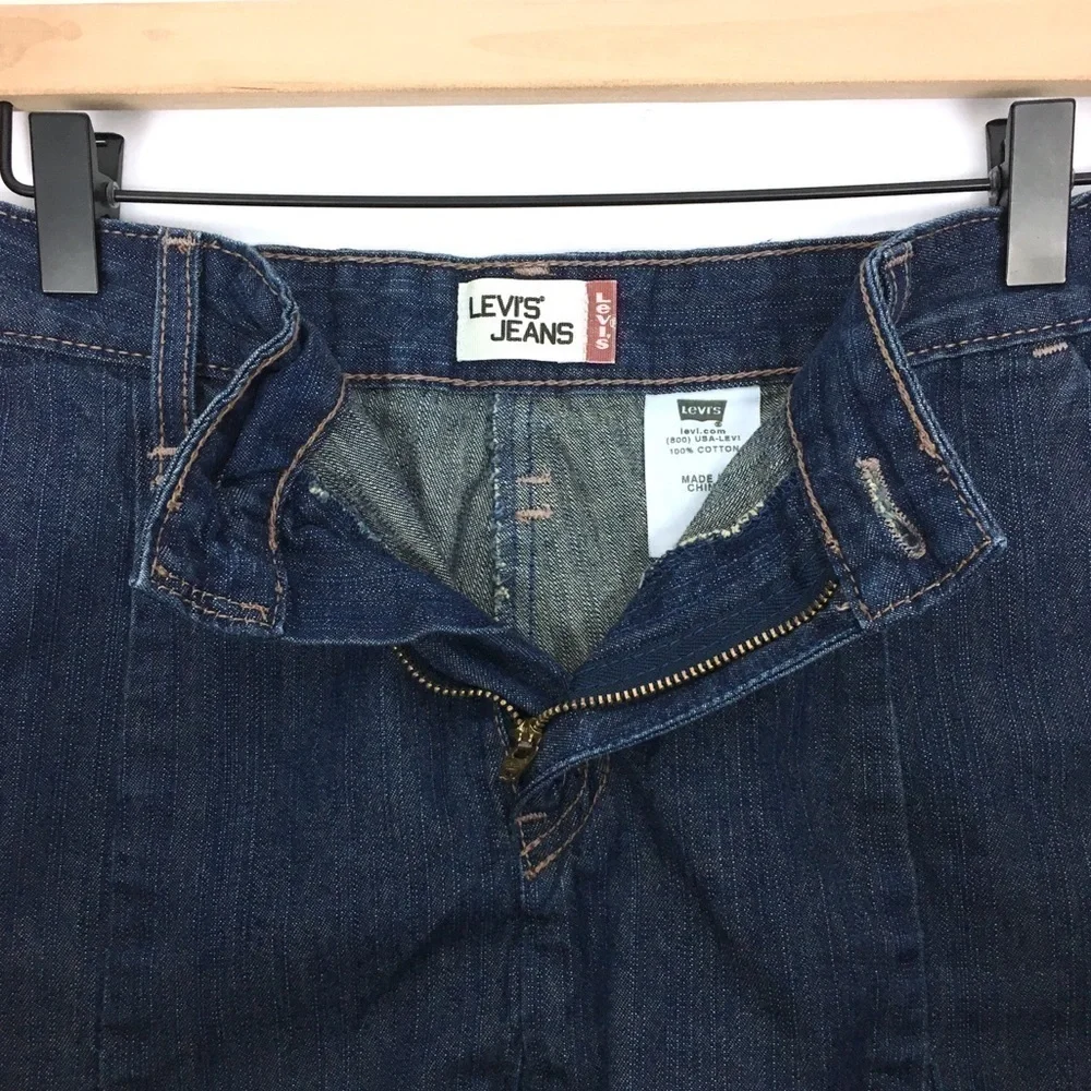 LEVI’S Jean Skirt Flare Denim Modest Western Rockabilly Cowgirl Rodeo Size 10